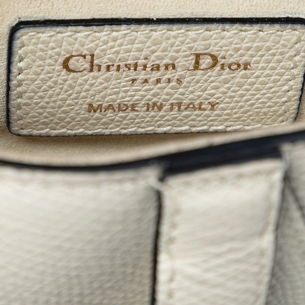 Pre-Loved Dior Mini Grained Calfskin Saddle Bag - Picture 5 of 7